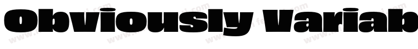 Obviously Variable Wide Bold ltali字体转换